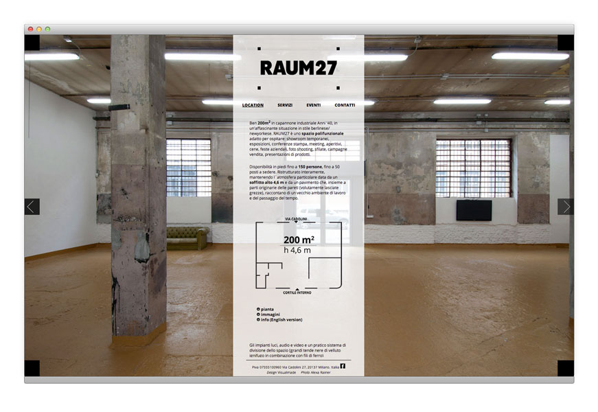 Raum27 website