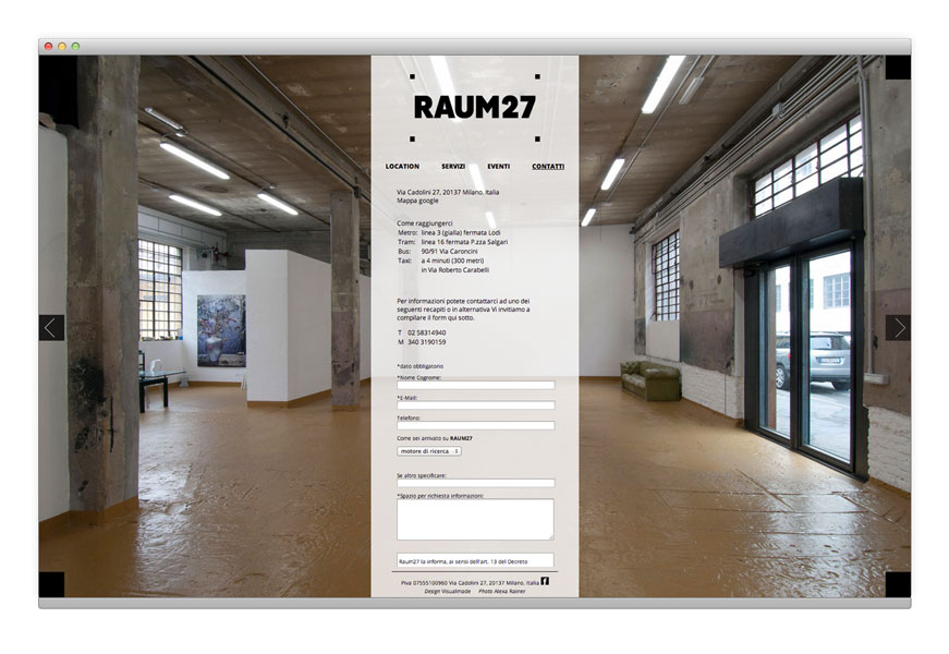 Raum27 website
