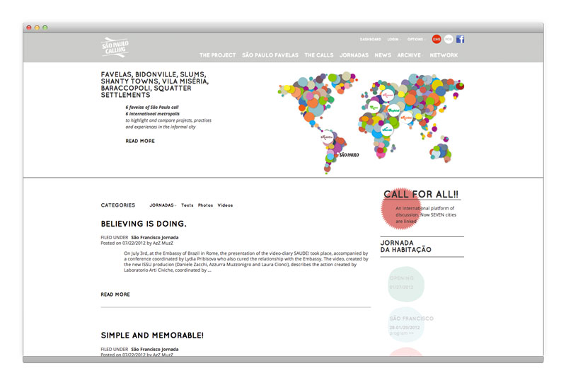 San Paolo Calling website